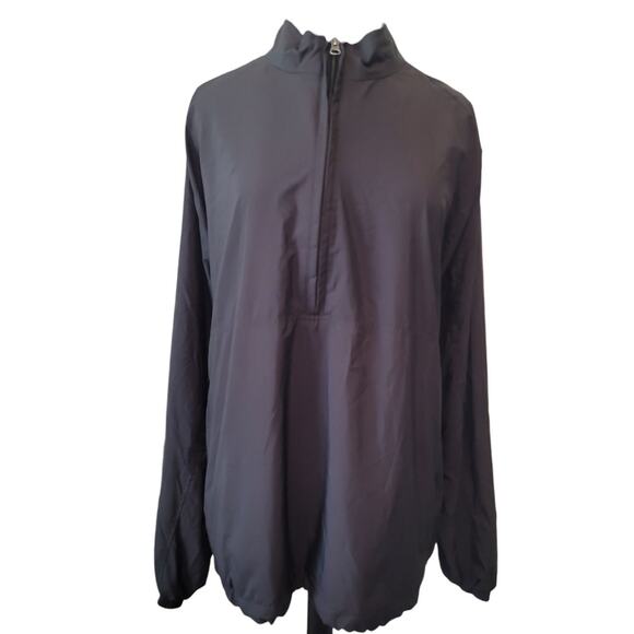 Walter Hagen Men’s Golf Windbreaker Jacket XL Black ½ Zip GUC - Picture 1 of 11